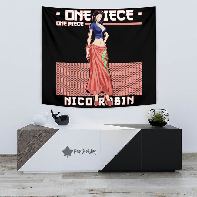 Nico Robin Tapestry Custom One Piece Anime Home Decor 3 - PerfectIvy