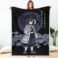 Obanai Iguro Blanket Custom Moon Style Demon Slayer Anime Bedding 1 - PerfectIvy