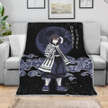 Obanai Iguro Blanket Custom Moon Style Demon Slayer Anime Bedding 4 - PerfectIvy
