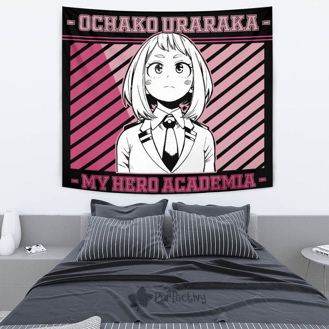 Ochako Uraraka Tapestry Custom My Hero Academia Anime Home Wall Decor For Bedroom Living Room 2 - PerfectIvy