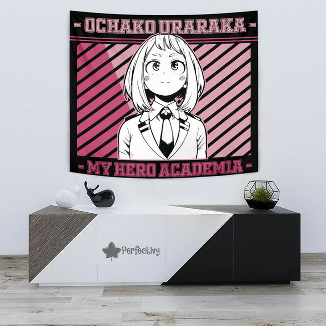 Ochako Uraraka Tapestry Custom My Hero Academia Anime Home Wall Decor For Bedroom Living Room 3 - PerfectIvy