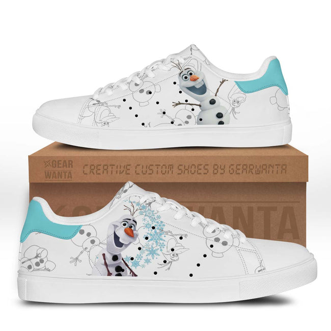 Olaf Skate Shoes Custom Frozen Cartoon Sneakers 1 - PerfectIvy