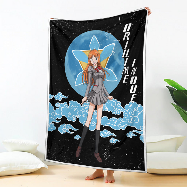 Orihime Inoue Blanket Moon Style Custom Bleach Anime Bedding 2 - PerfectIvy