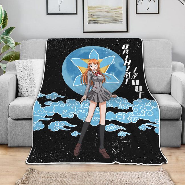Orihime Inoue Blanket Moon Style Custom Bleach Anime Bedding 4 - PerfectIvy
