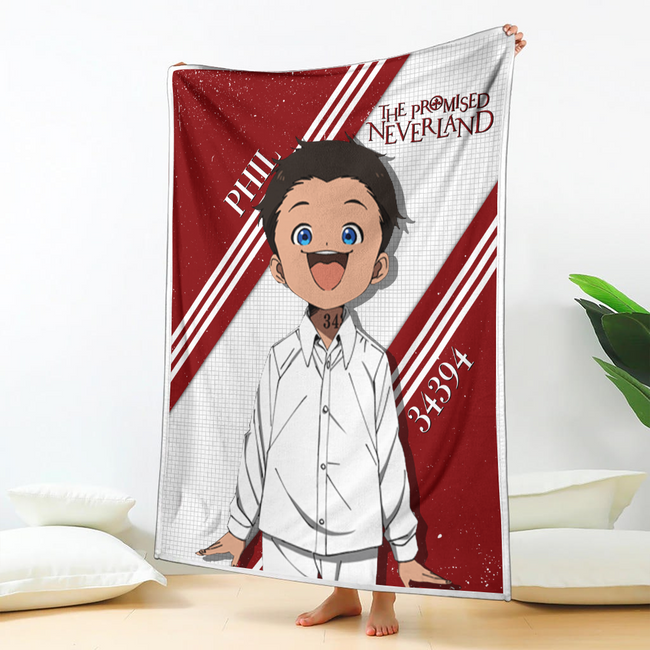 Phil Blanket Custom The Promised Neverland Anime Bedding 2 - PerfectIvy