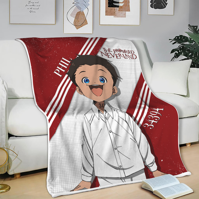 Phil Blanket Custom The Promised Neverland Anime Bedding 3 - PerfectIvy