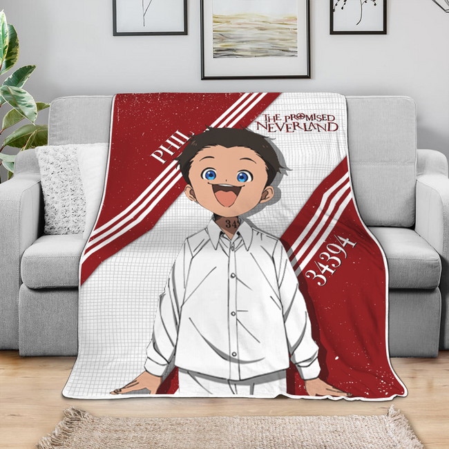 Phil Blanket Custom The Promised Neverland Anime Bedding 4 - PerfectIvy