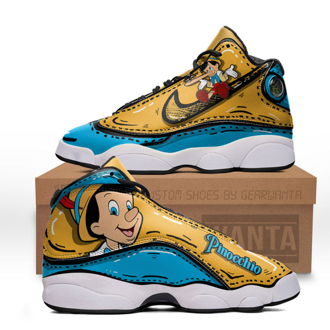 Pinocchio JD13 Sneakers Comic Style Custom Shoes 1 - PerfectIvy