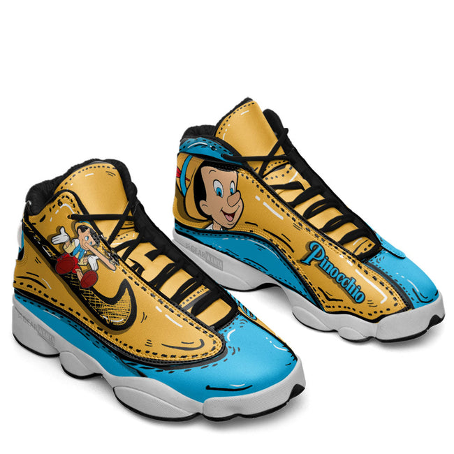 Pinocchio JD13 Sneakers Comic Style Custom Shoes 4 - PerfectIvy