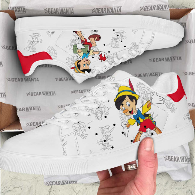 Pinocchio Skate Shoes Custom Pinocchio Cartoon Sneakers 3 - PerfectIvy