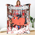 Pochita Blanket Custom Chainsaw Man Anime Bedding 1 - PerfectIvy