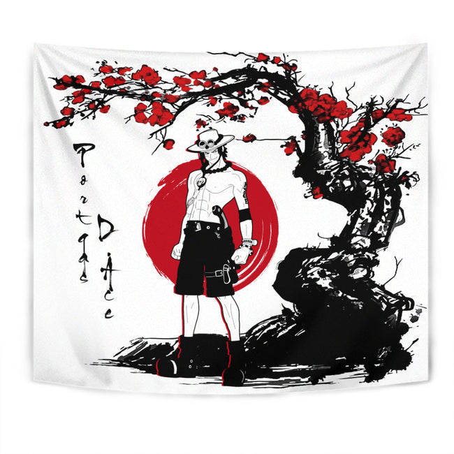 Portgas D. Ace Tapestry Custom One Piece Anime Bedroom Living Room Home Decoration 1 - PerfectIvy