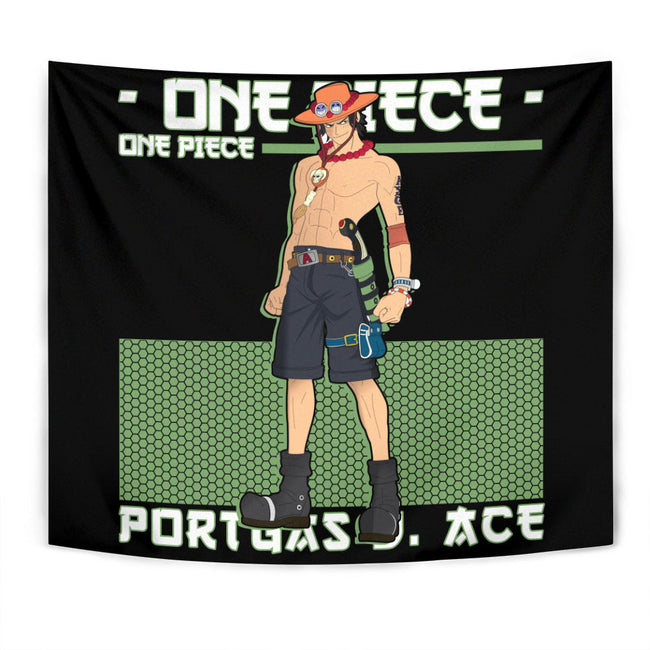 Portgas D. Ace Tapestry Custom One Piece Anime Home Decor 1 - PerfectIvy
