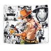 Portgas D. Ace Tapestry Custom One Piece Anime Manga Room Wall Decor 1 - PerfectIvy