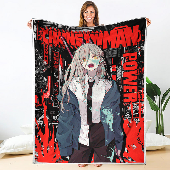 Power Blanket Custom Chainsaw Man Anime Bedding 1 - PerfectIvy