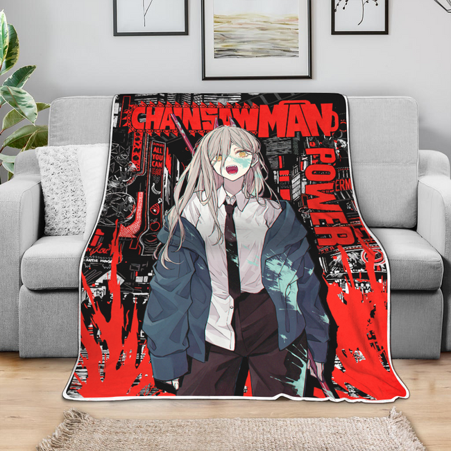 Power Blanket Custom Chainsaw Man Anime Bedding 4 - PerfectIvy