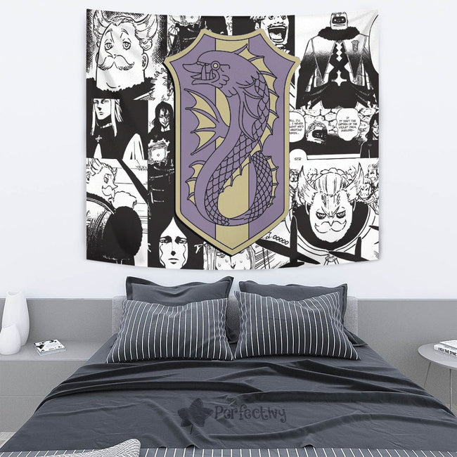 Purple Orca Tapestry Custom Black Clover Anime Manga Room Wall Decor 4 - PerfectIvy