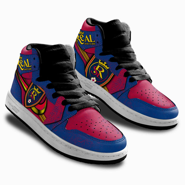 Real Salt Lake Kid JD Sneakers Custom Shoes For Kids 2 - PerfectIvy