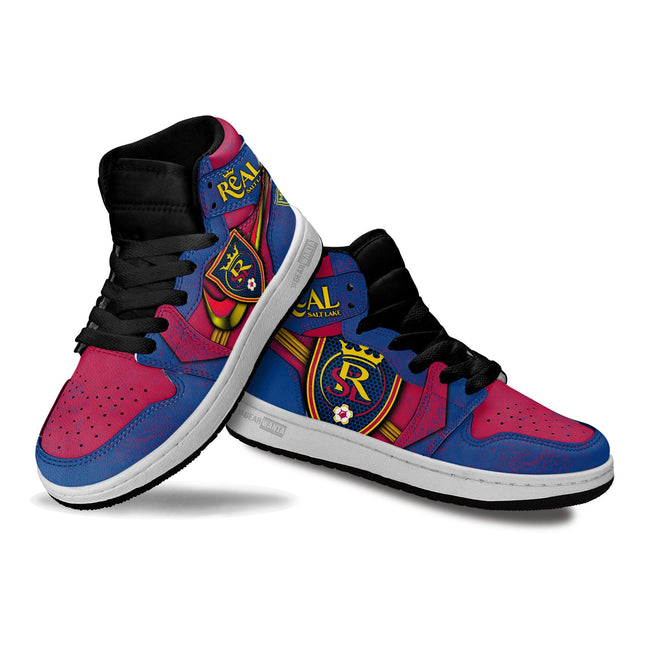Real Salt Lake Kid JD Sneakers Custom Shoes For Kids 3 - PerfectIvy