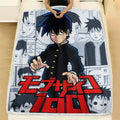 Ritsu Kageyama Blanket Fleece Custom Mob Psycho 100 Anime Bedding Room 1 - PerfectIvy