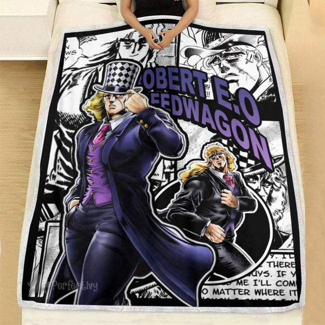 Robert E. O. Speedwagon Blanket Fleece Custom JJBA Anime Bedding 3 - PerfectIvy