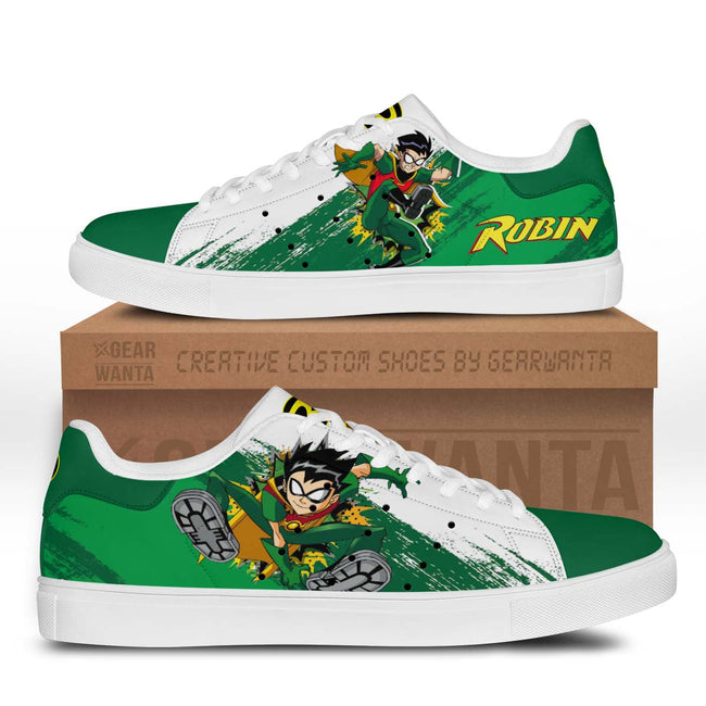 Robin Skate Shoes Custom Superheroes Sneakers 1 - PerfectIvy