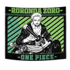 Roronoa Zoro Tapestry Custom Manga Style One Piece Anime Room Decor 1 - PerfectIvy