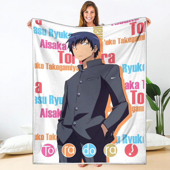 Ryuuji Takasu Blanket Custom Toradora Anime Bedding 1 - PerfectIvy
