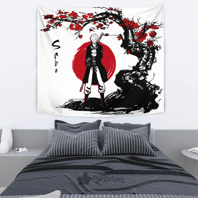 Sabo Tapestry Custom One Piece Anime Bedroom Living Room Home Decoration 2 - PerfectIvy