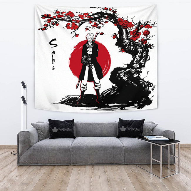 Sabo Tapestry Custom One Piece Anime Bedroom Living Room Home Decoration 4 - PerfectIvy