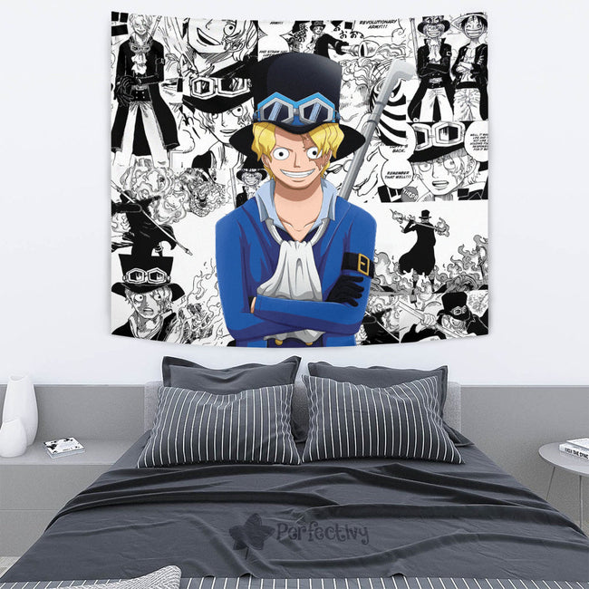 Sabo Tapestry Custom One Piece Anime Manga Room Wall Decor 2 - PerfectIvy