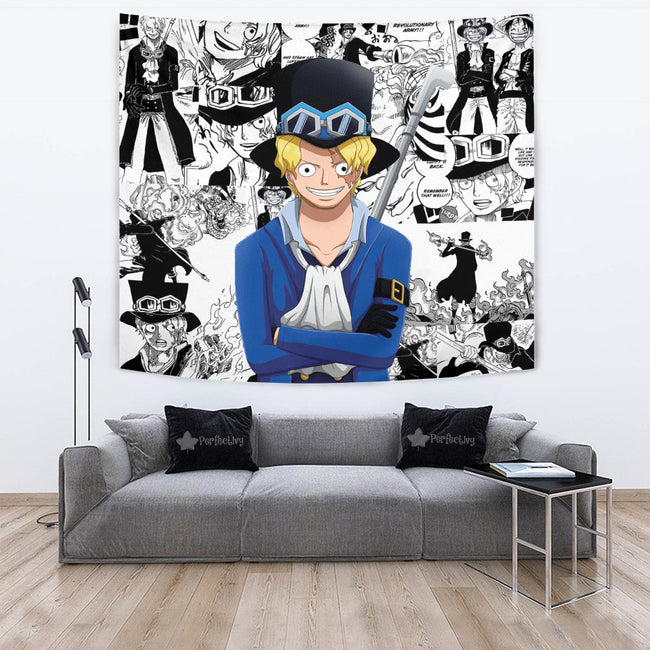 Sabo Tapestry Custom One Piece Anime Manga Room Wall Decor 3 - PerfectIvy