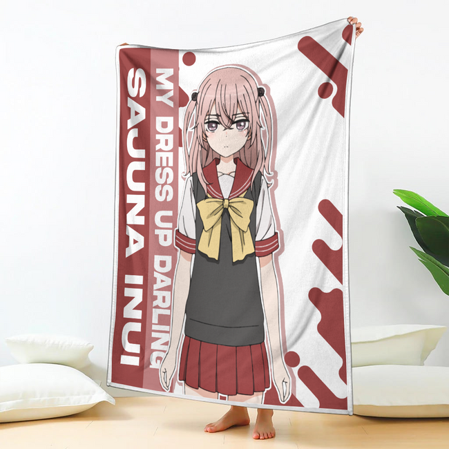 Sajuna Inui Blanket Custom My Dress-Up Darling Anime Bedding 2 - PerfectIvy