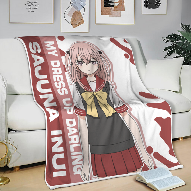 Sajuna Inui Blanket Custom My Dress-Up Darling Anime Bedding 3 - PerfectIvy