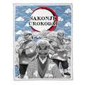 Sakonji Urokodaki Fleece Blanket Custom Demon Slayer Anime Uniform Mix Manga Style 1 - PerfectIvy