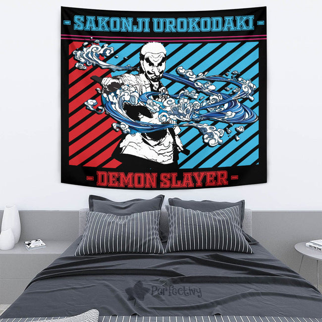 Sakonji Urokodaki Tapestry Custom Demon Slayer Anime Home Wall Decor For Bedroom Living Room 2 - PerfectIvy