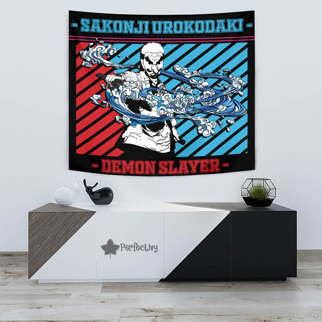 Sakonji Urokodaki Tapestry Custom Demon Slayer Anime Home Wall Decor For Bedroom Living Room 3 - PerfectIvy