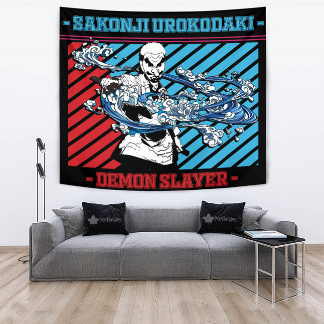 Sakonji Urokodaki Tapestry Custom Demon Slayer Anime Home Wall Decor For Bedroom Living Room 4 - PerfectIvy