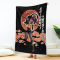Shihouin Yoruichi Blanket Moon Style Custom Bleach Anime Bedding 2 - PerfectIvy