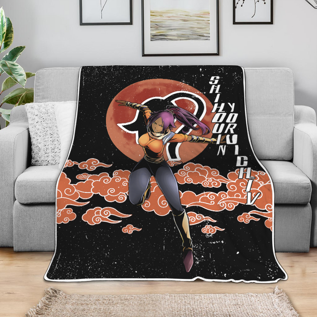 Shihouin Yoruichi Blanket Moon Style Custom Bleach Anime Bedding 4 - PerfectIvy
