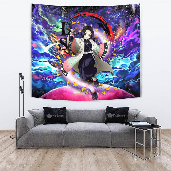 Shinobu Kocho Tapestry Custom Galaxy Demon Slayer Anime Room Decor 2 - PerfectIvy