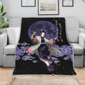 Shinobu Kochou Blanket Custom Moon Style Demon Slayer Anime Bedding 4 - PerfectIvy