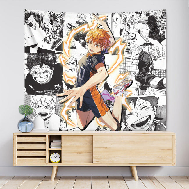 Shoyo Hinata Tapestry Custom Haikyuu Manga Anime Room Decor 1 - PerfectIvy