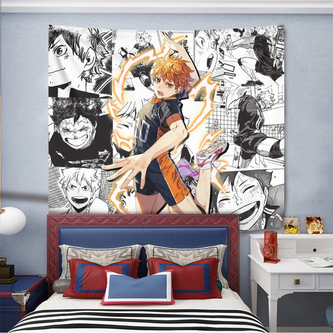 Shoyo Hinata Tapestry Custom Haikyuu Manga Anime Room Decor 4 - PerfectIvy