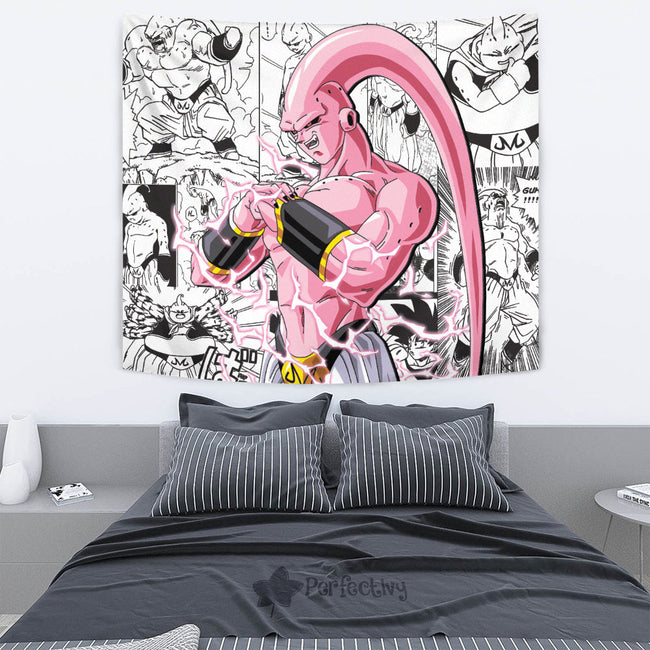 Skinny Majin Buu Tapestry Custom Dragon Ball Anime Manga Room Decor 2 - PerfectIvy