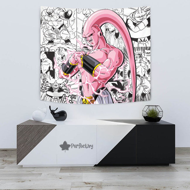Skinny Majin Buu Tapestry Custom Dragon Ball Anime Manga Room Decor 3 - PerfectIvy