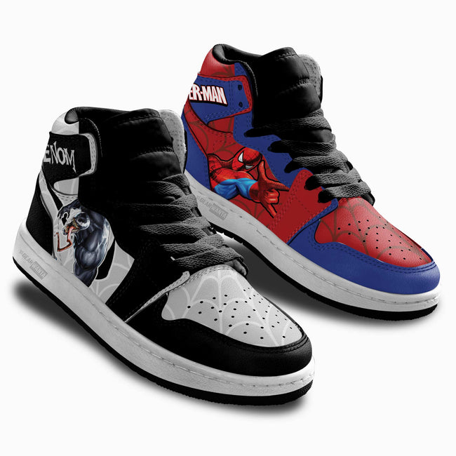 Spiderman vs Venom Kid Sneakers Custom For Kids 2 - PerfectIvy
