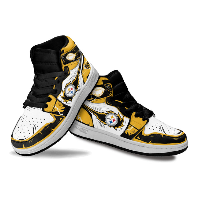 Steelers Kid Sneakers Custom For Kids 3 - PerfectIvy