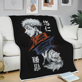 Sukuna and Yuji Itadori Blanket Fleece Custom Jujutsu Kaisen Anime Bedding 3 - PerfectIvy