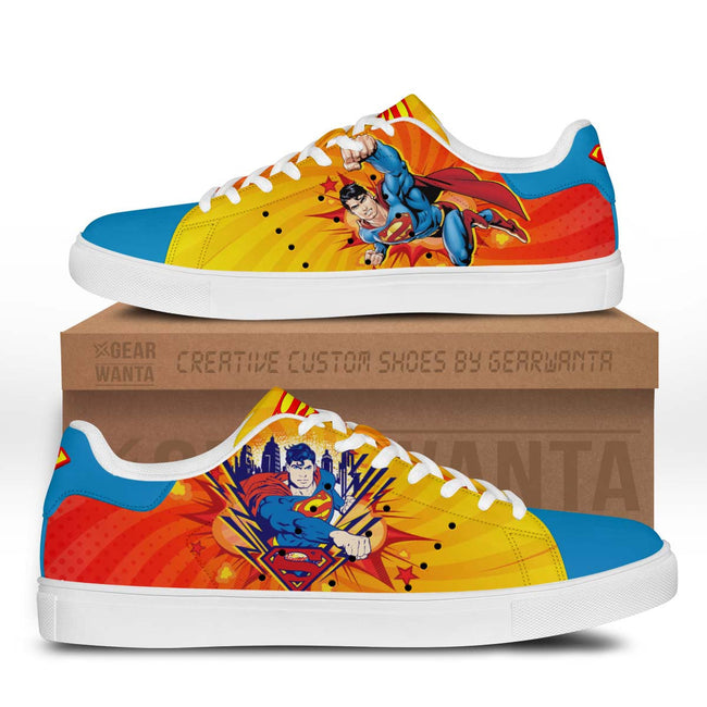 Super Man Skate Shoes Custom Superheroes Sneakers 1 - PerfectIvy